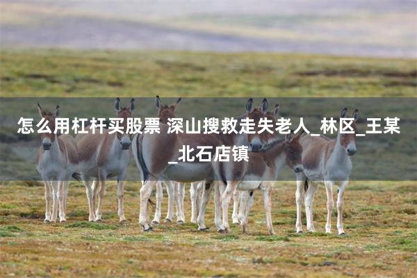 怎么用杠杆买股票 深山搜救走失老人_林区_王某_北石店镇
