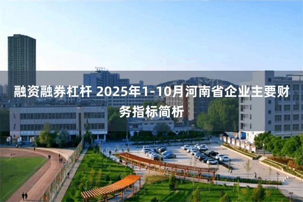 融资融券杠杆 2025年1-10月河南省企业主要财务指标简析